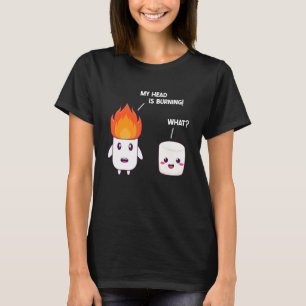 Camiseta Campamento Marshmallow Campfire asando chocolate S
