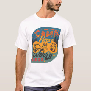 Camiseta Campamento más preocupación menos