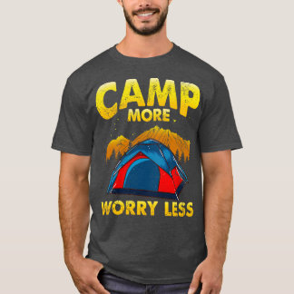 Camiseta Campamento más preocupación menos salidas de campi