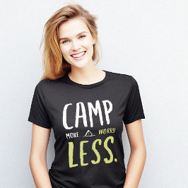 Camiseta Campamento menos pegajoso escrito a mano