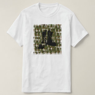 Camiseta Campamento militar de las fuerzas armadas Gun