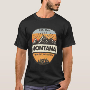 Camiseta Campamento montañoso Montana Big Sky Country