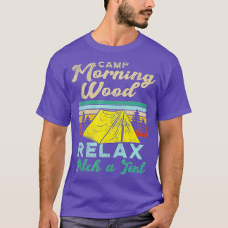 Camiseta Campamento Morning Wood Design Camper Morning Wood