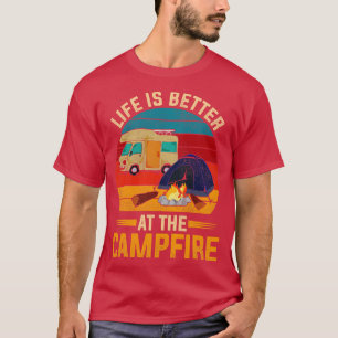 Camiseta Campamento natural Camping Caravan Camper Retro