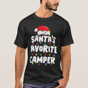 Camiseta Campamento Navidad Divertido Favorito de Papá Noel