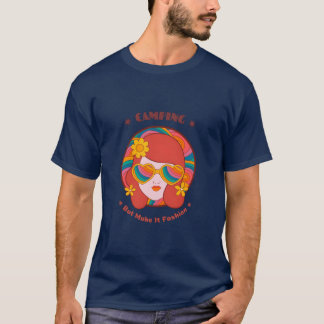 Camiseta Campamento pero hazlo moda glamorosa campamento