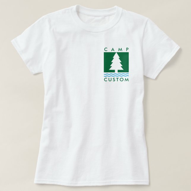 Camiseta Campamento Personalizado (Diseño del anverso)