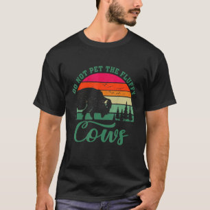 Camiseta Campamento Retro Bisonte No Acaricies Las Vacas Es