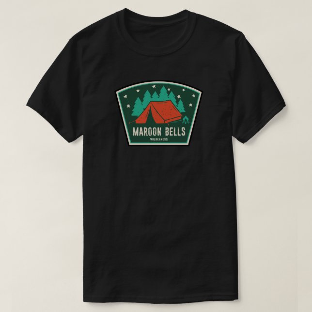 Camiseta Campamento salvaje Maroon Bells (Diseño del anverso)
