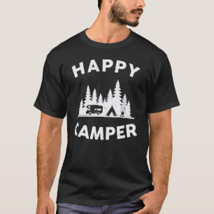 Camiseta Campamento Senderismo Regalo Campista Feliz