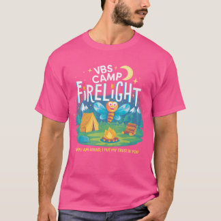 Camiseta Campamento Vbs Campamento Vacacional Incendio en E