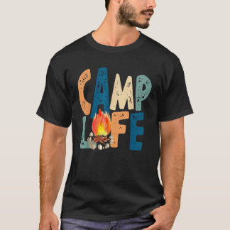 Camiseta Campamento Vida Campestre Vida Camping Vibes de ve