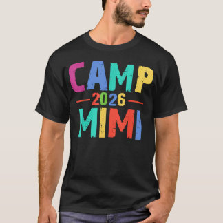 Camiseta Campamento Vintage Mimi 2026 Campamento de Abuela