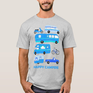 Camiseta CAMPAMENTOS FELIZ Remolque RV Vanlife