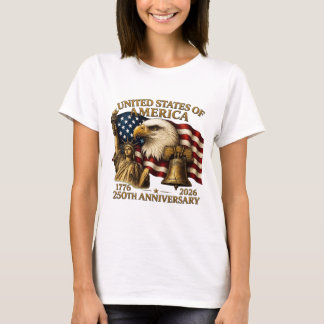 Camiseta Campana Águila de la Libertad del 250 Aniversario