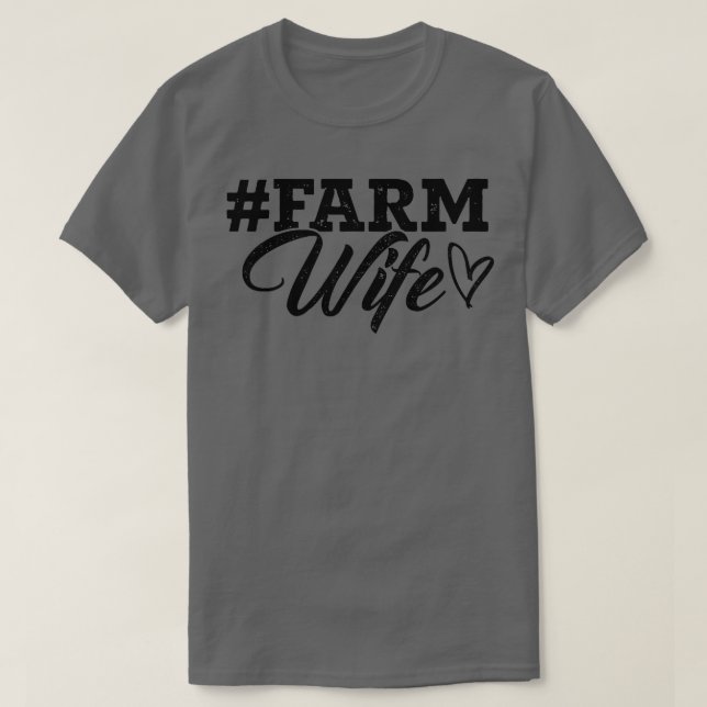 Camiseta Campaña de agricultura de esposas Tractro Campo ag (Diseño del anverso)