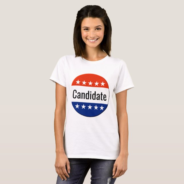 Camiseta Campaña de candidatos personalizados para las elec (Anverso completo)