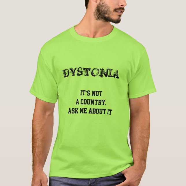 Camiseta Campaña de concienciación de la distonía (Anverso)