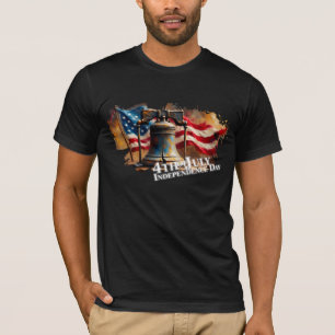Camiseta Campana de la Libertad Arte para la Celebración de