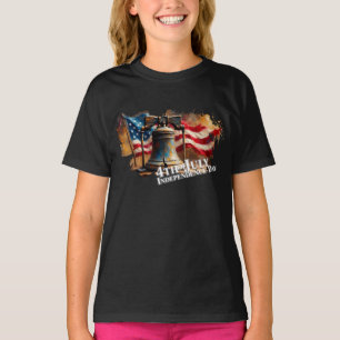 Camiseta Campana de la Libertad Arte para la Celebración de