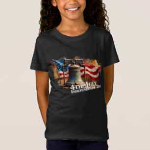 Camiseta Campana de la Libertad Arte para la Celebración de
