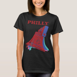 Camiseta Campana de la Libertad de Filadelfia Moderna y Ret