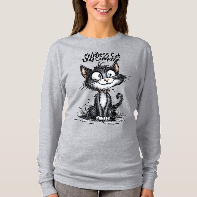 Camiseta Campaña de la Señora del Gato Infantil (Anverso)