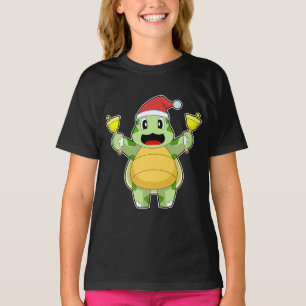 Camiseta Campana de Navidad Tortuga de Navidad