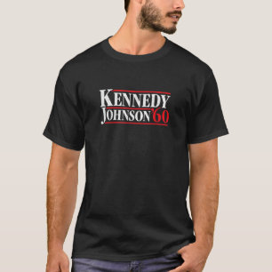 Camiseta Campaña de retro Kennedy Johnson 1960