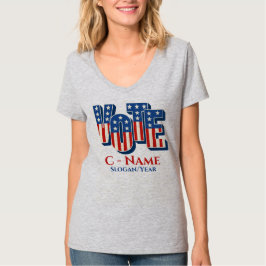 Camiseta Campaña de voto personalizado personalizado