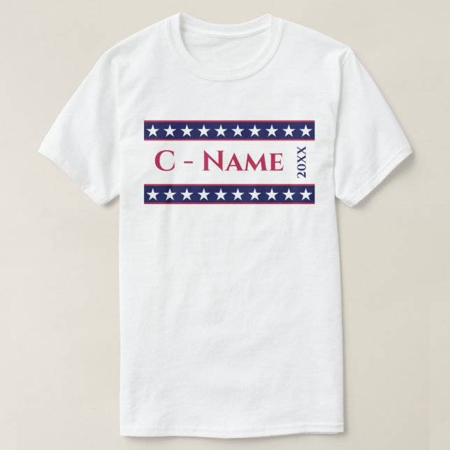 Camiseta Campaña electoral presidencial personalizada por p (Diseño del anverso)