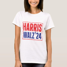 Camiseta Campaña en negrita de Harris Walz 2024