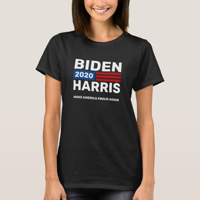 Camiseta Campaña Joe Biden Kamala Harris 2020 Black Rally (Anverso)