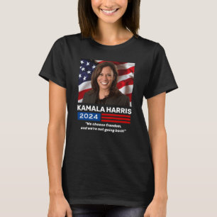 Camiseta Campaña Kamala Harris 2024 elige la libertad