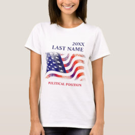 Camiseta Campaña política de la bandera de los Estados Unid