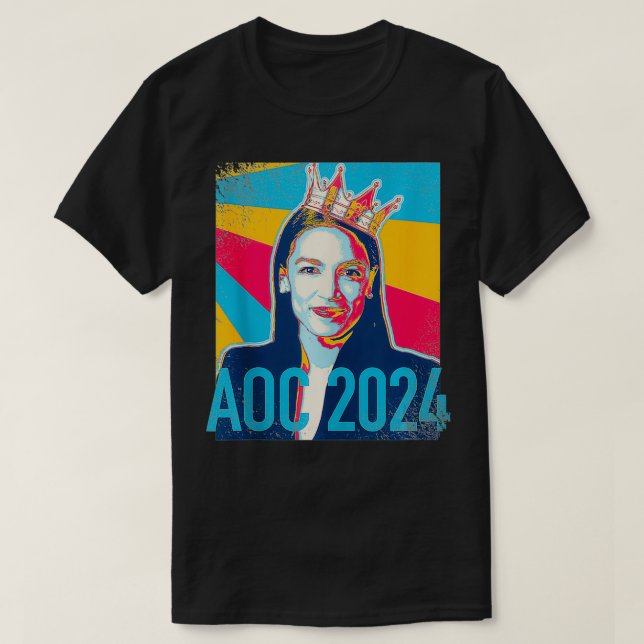 Camiseta Campaña presidencial de la AOC OcasioCortez 2024 N (Diseño del anverso)