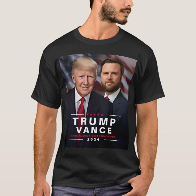 Camiseta Campaña presidencial de Trump Vance 2024 (Anverso)