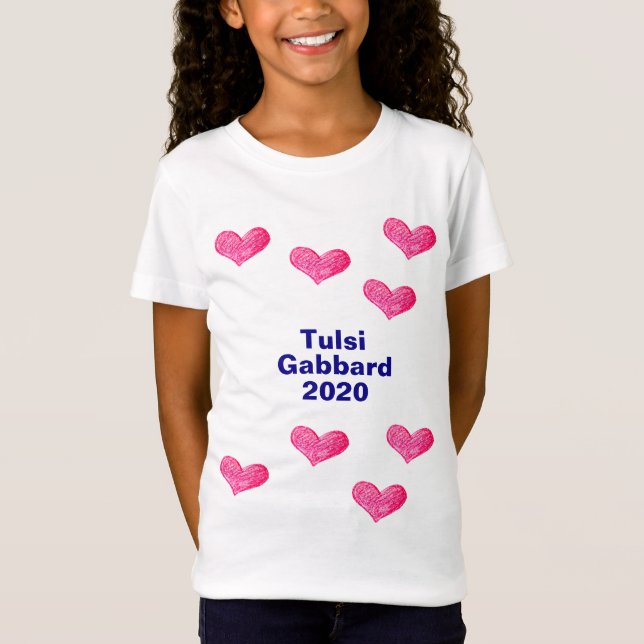 Camiseta Campaña presidencial de Tulsi Gabbard 2020 (Anverso)