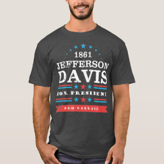 Camiseta Campaña presidencial Jefferson Davis 1861 divertid