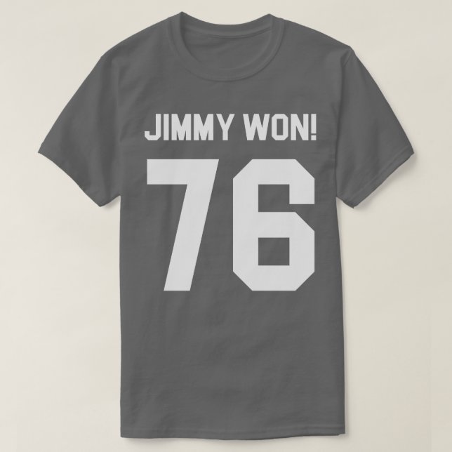 Camiseta Campaña Presidencial Jimmy Won de 1976 (Diseño del anverso)