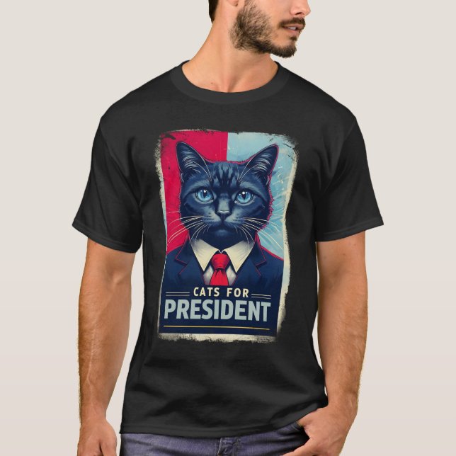Camiseta Campaña presidencial Unisex Softstyle Gats preside (Anverso)