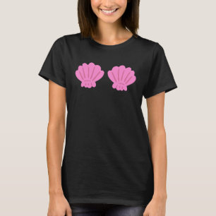 Camiseta Campaña rosa Bra Mermaid Costuve Halloween Mujeres