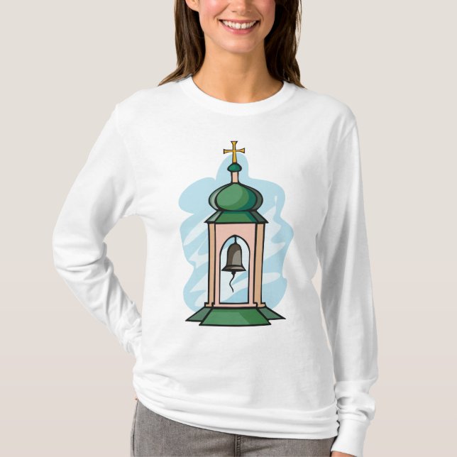Camiseta Campanario de la Iglesia Ortodoxa Rústica (Anverso)