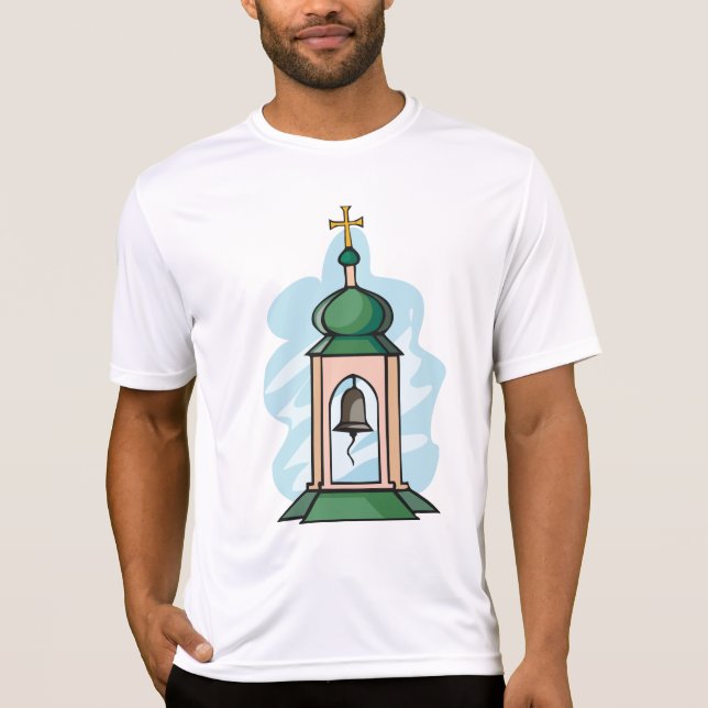 Camiseta Campanario de la Iglesia Ortodoxa Rústica (Anverso)