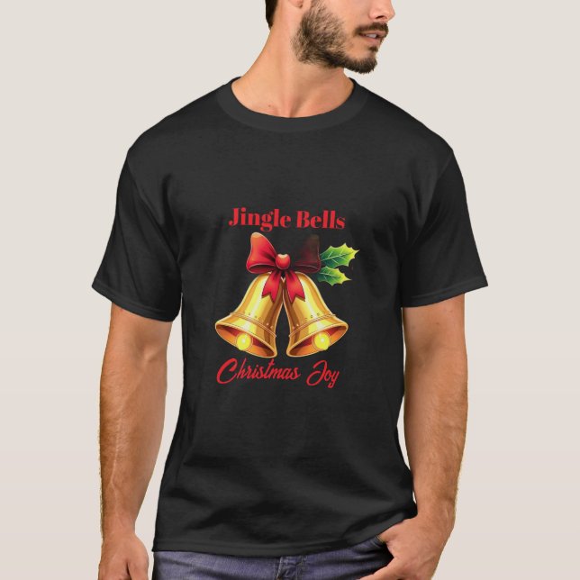 Camiseta Campanas de Navidad, Alegría de Navidad (Anverso)