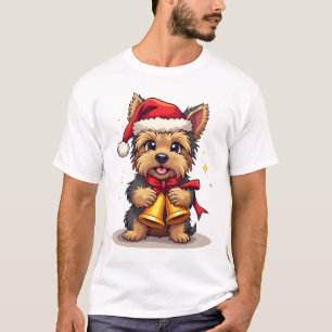 Camiseta Campanas de Navidad de Yorkshire Terrier