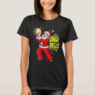 Camiseta Campanas Ginga Santa Fiesta Brasileña de Navidad