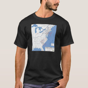 Camiseta Campañas militares de la revolución americana