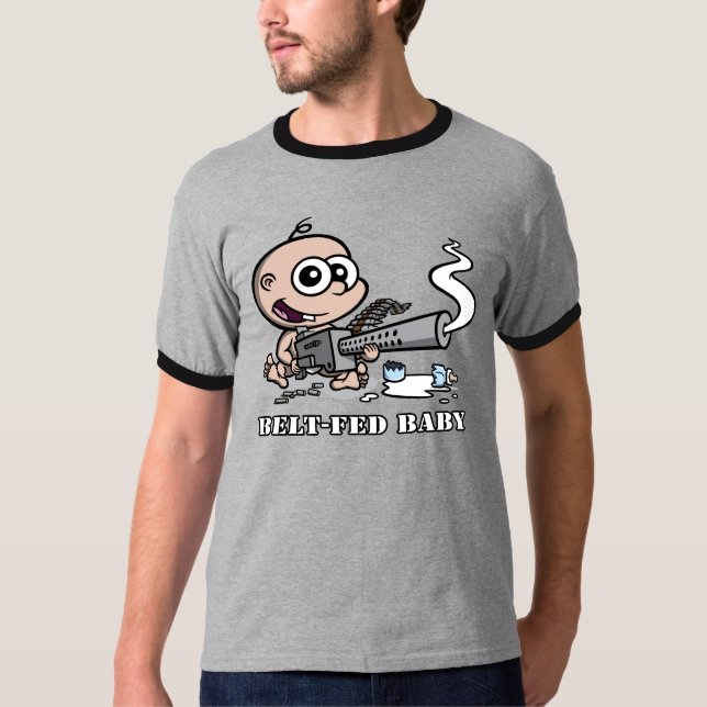 Camiseta campanero Correa-alimentado t del bebé (Anverso)