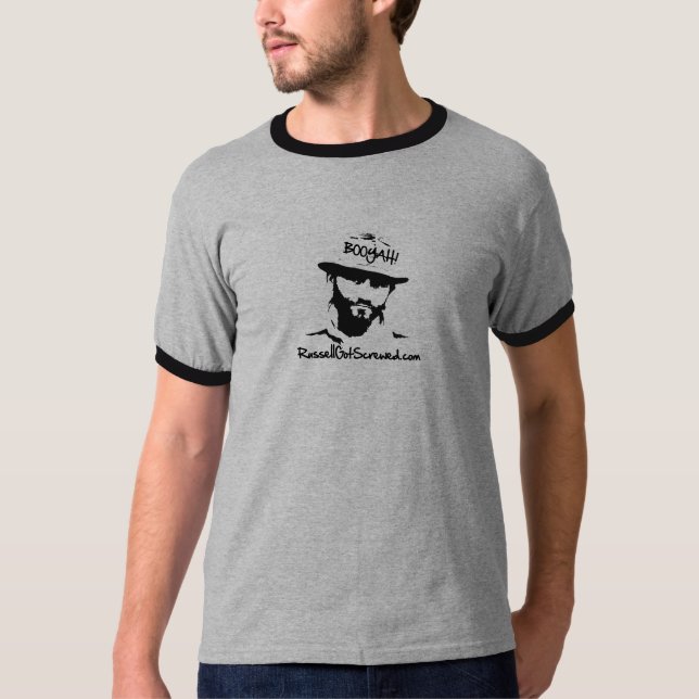 Camiseta Campanero de Yah del abucheo de Russ para hombre (Anverso)